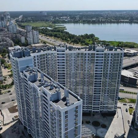 Квартира Метро Харківська, Позняки Жк Лебединий Kyjev Exteriér fotografie